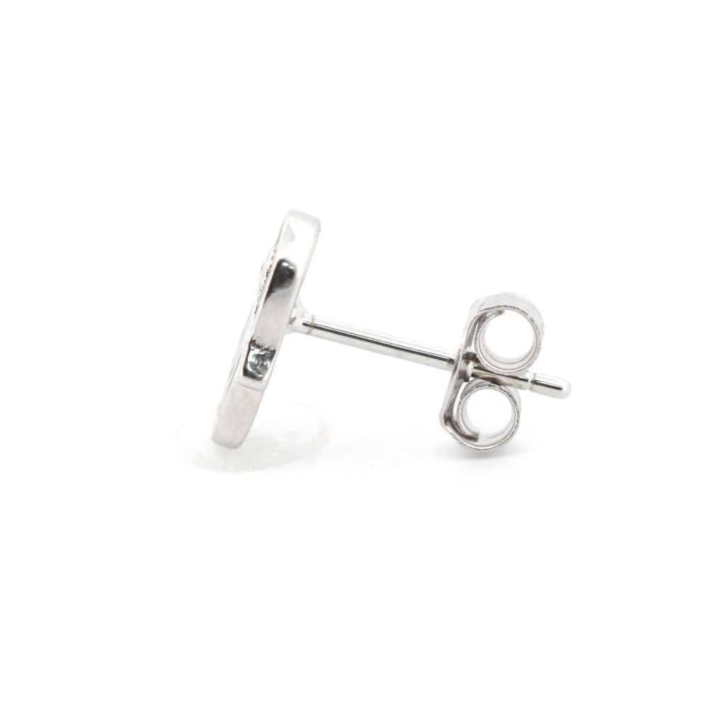 925 Silver Rhodium Plated Cubic Zirconia Set Studs
