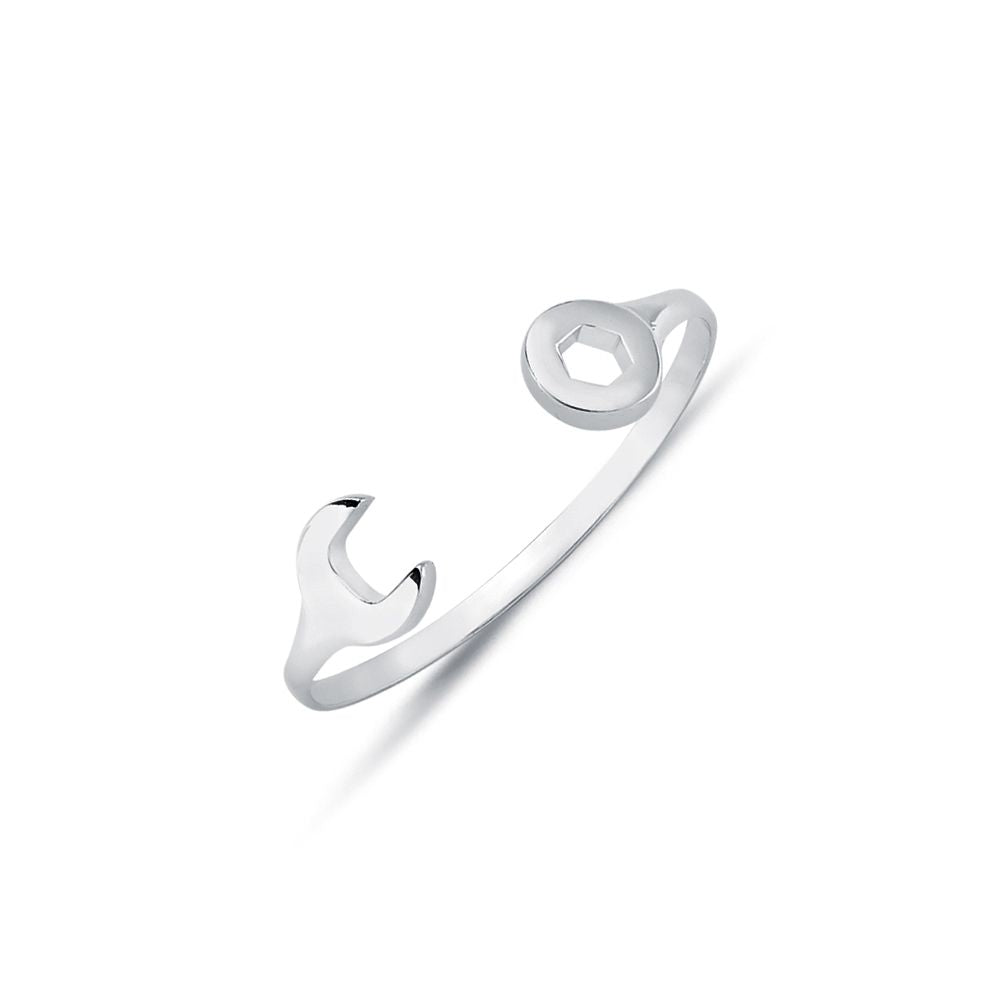925 Sterling Silver Solid Spanner Baby / Childrens Bangle