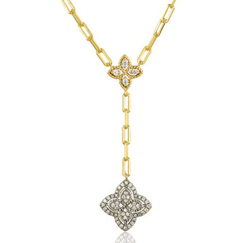 925 Silver 14ct Gold Plated Cubic Zirconia Set Clover Pendant