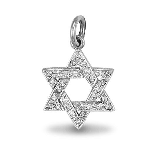 925 Silver Cubic Zirconia Star Of David