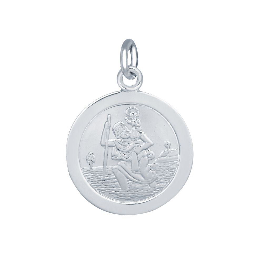 925 Silver St Christopher Medal 16mm