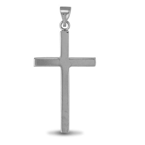925 Silver Solid Stamped Cross