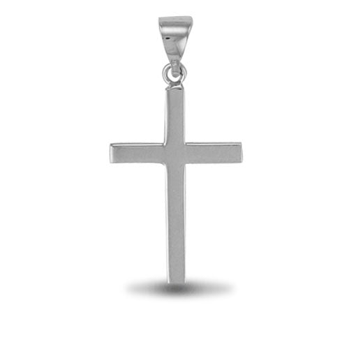 925 Silver Solid Stamped Cross
