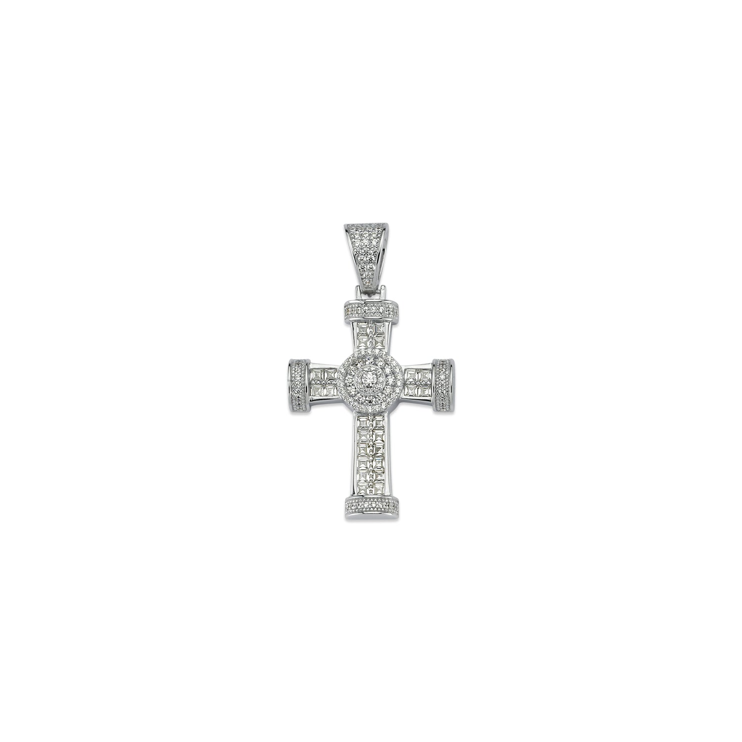 925 Silver Cubic Zirconia Set Cross