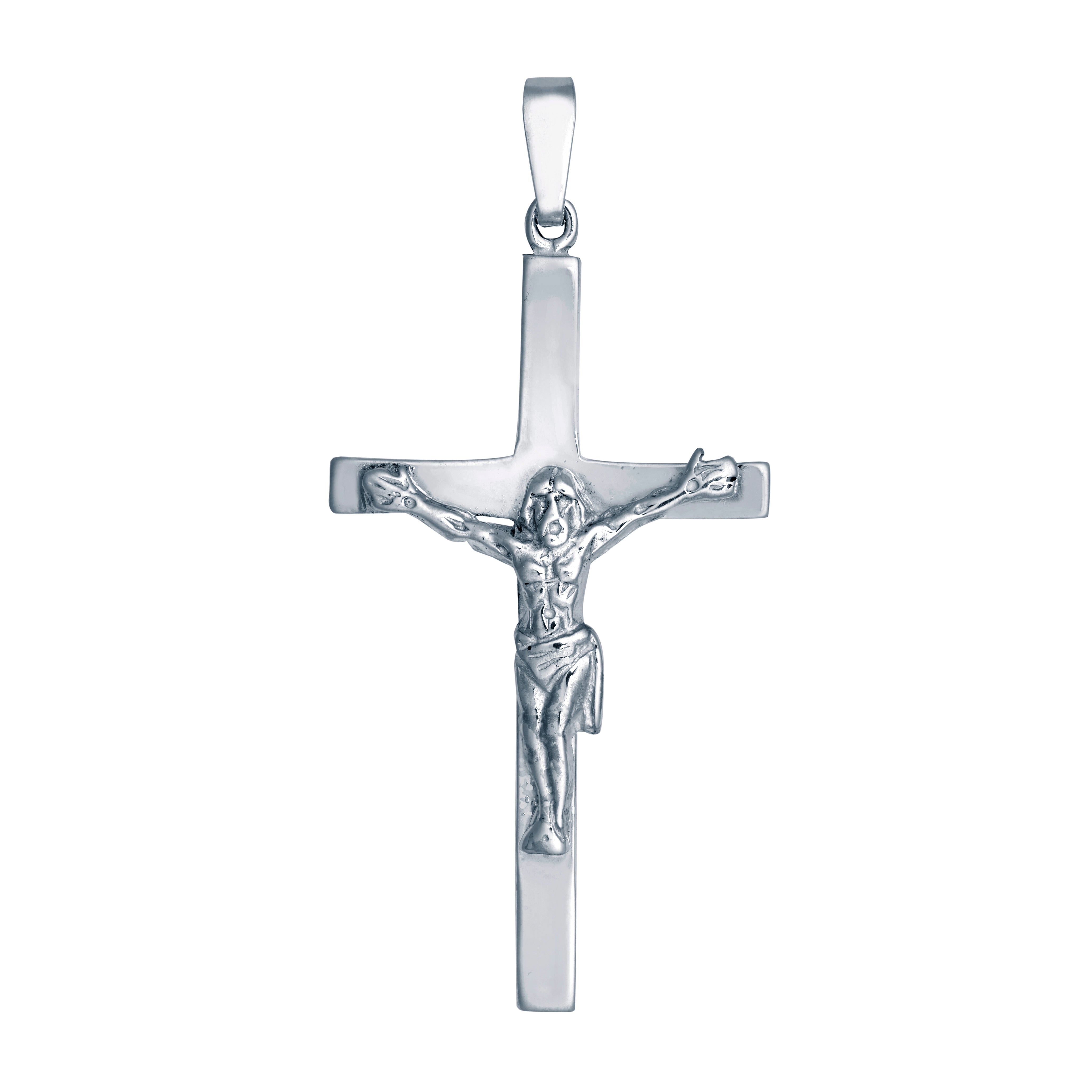 925 Silver Stamped Crucifix