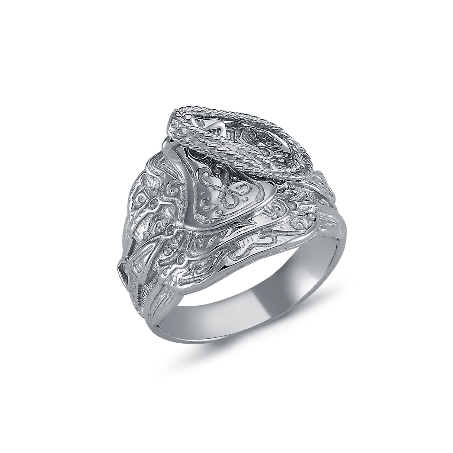 925 Silver Saddle Ring