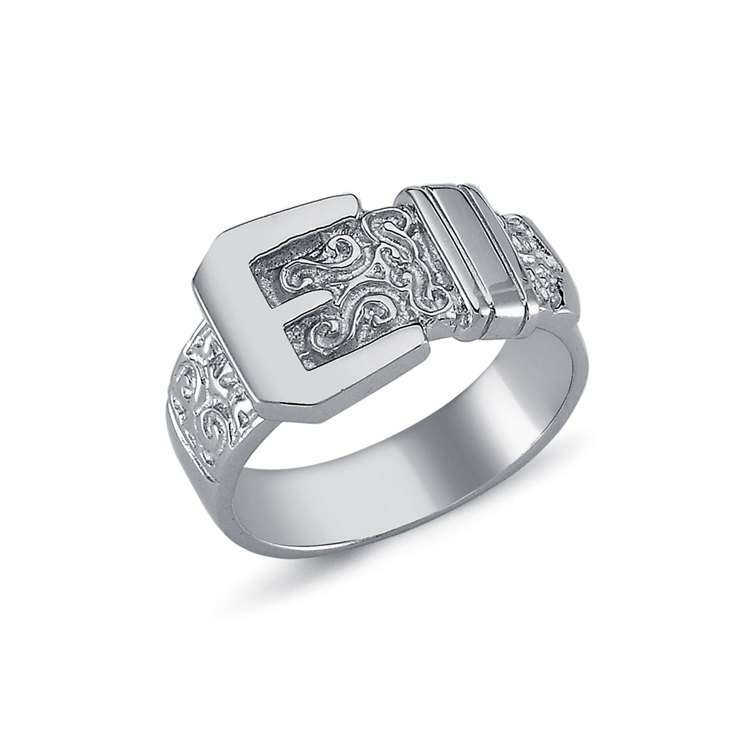 925 Silver Buckle Ring