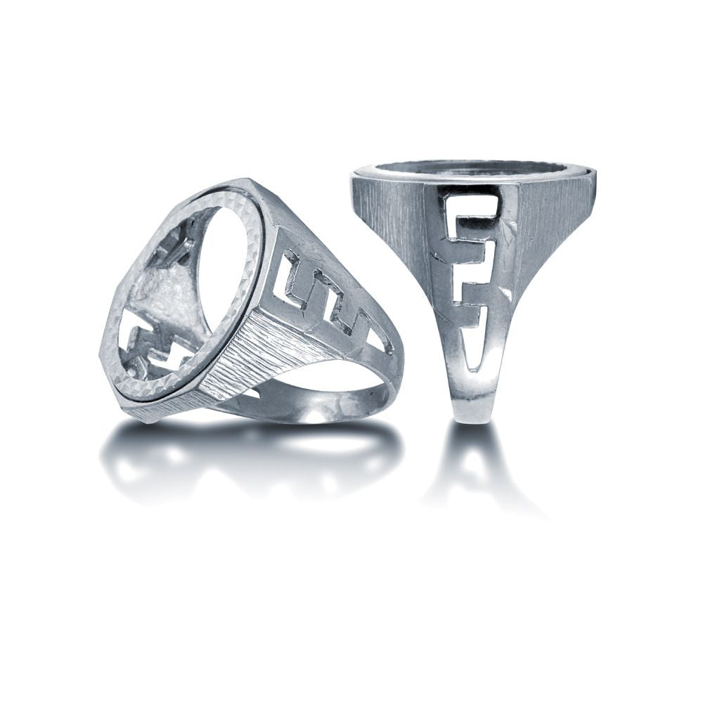 925 Silver Half Sovereign Ring