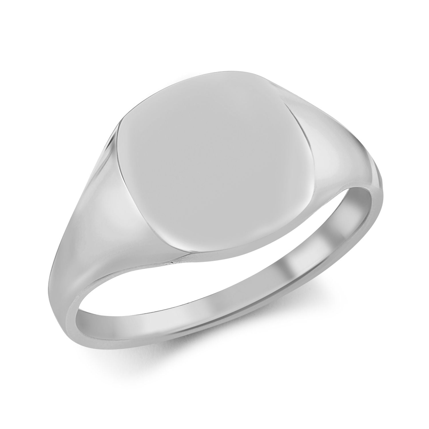 925 Silver Cushion Shape Signet Ring