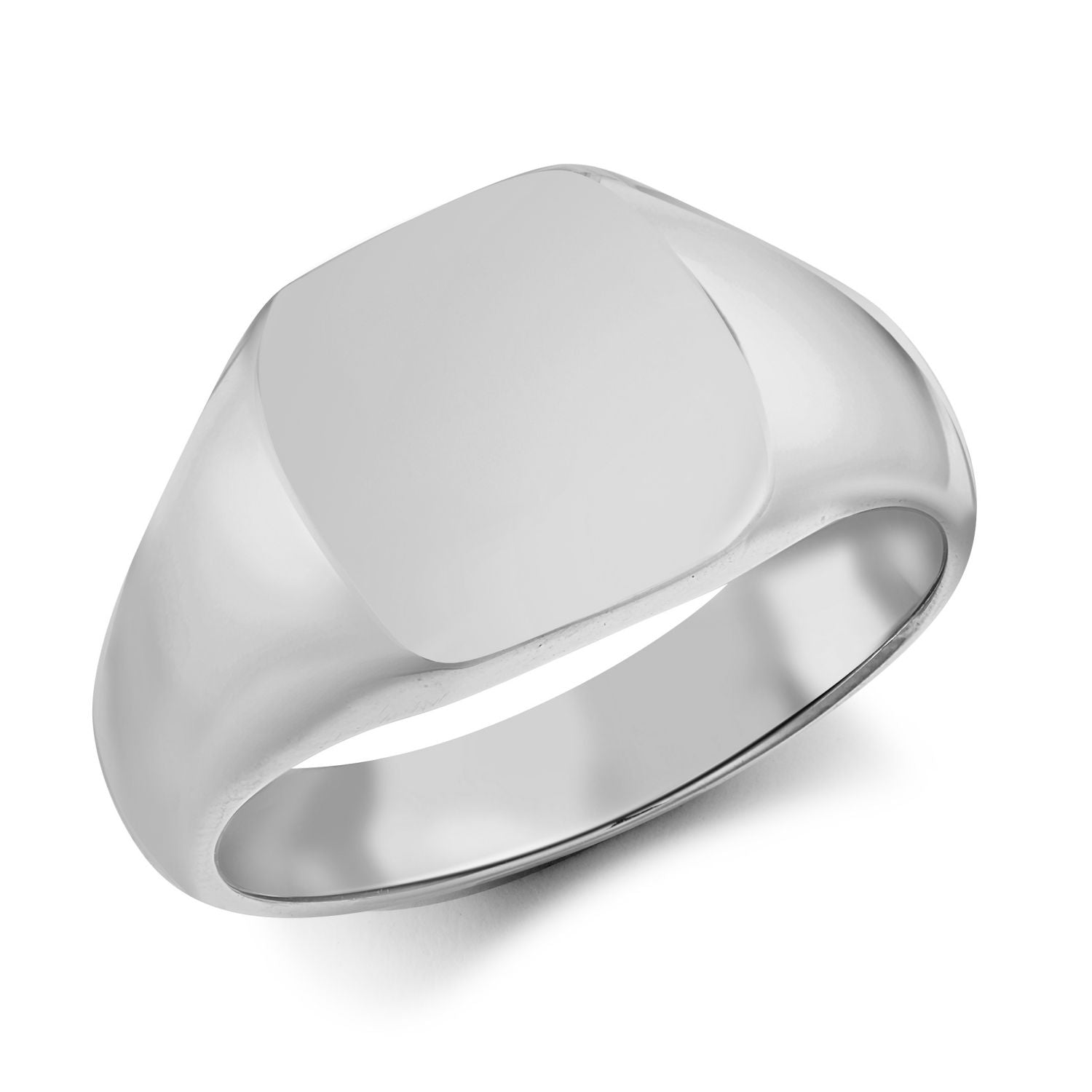 925 Silver Cushion Shape Signet Ring