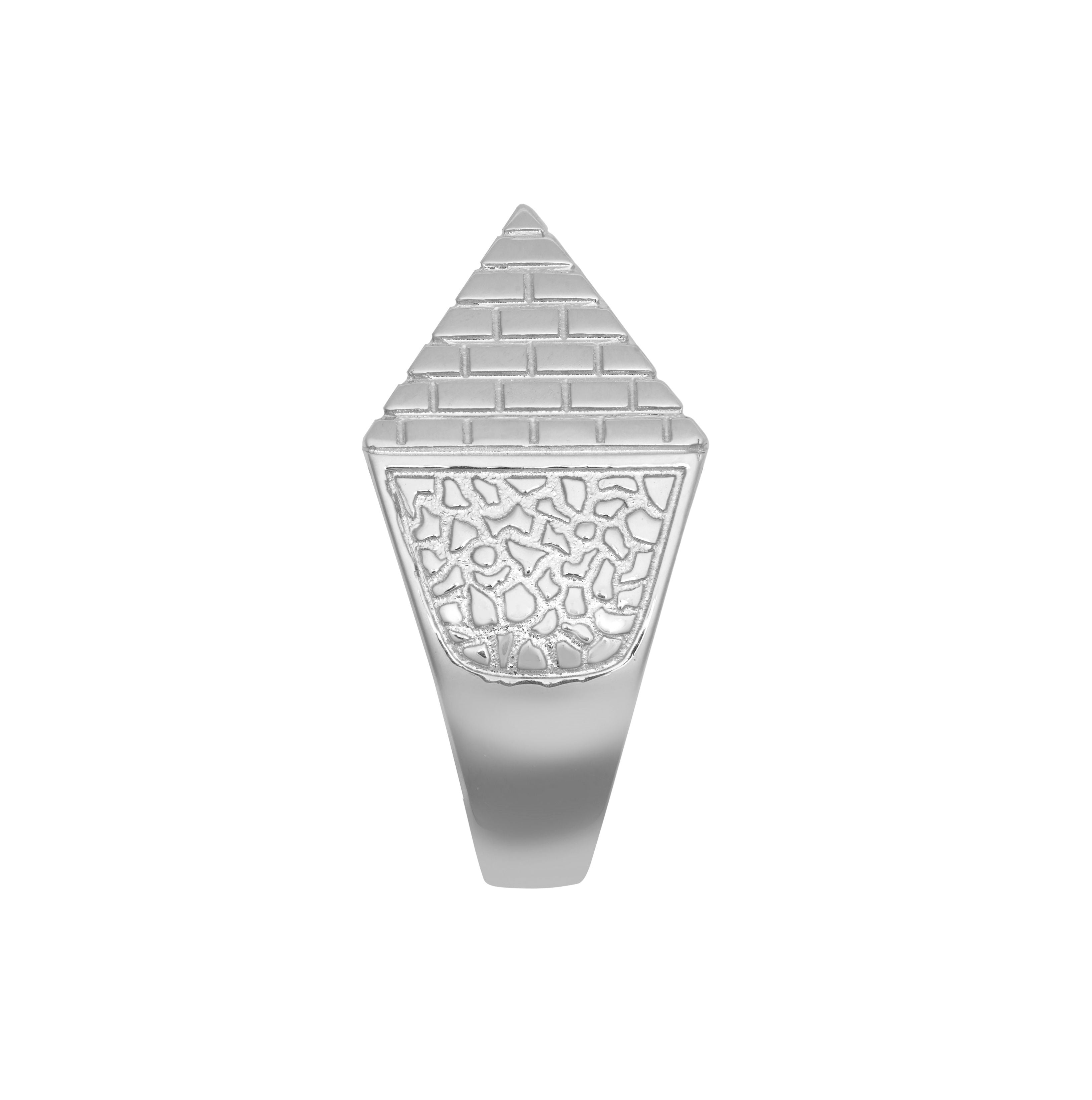 925 Silver Pyramid Ring 17.8mm