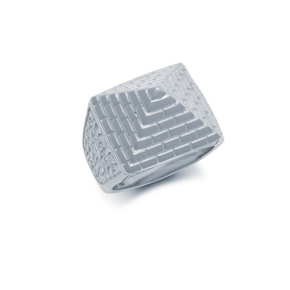 925 Silver Pyramid Ring 17.8mm