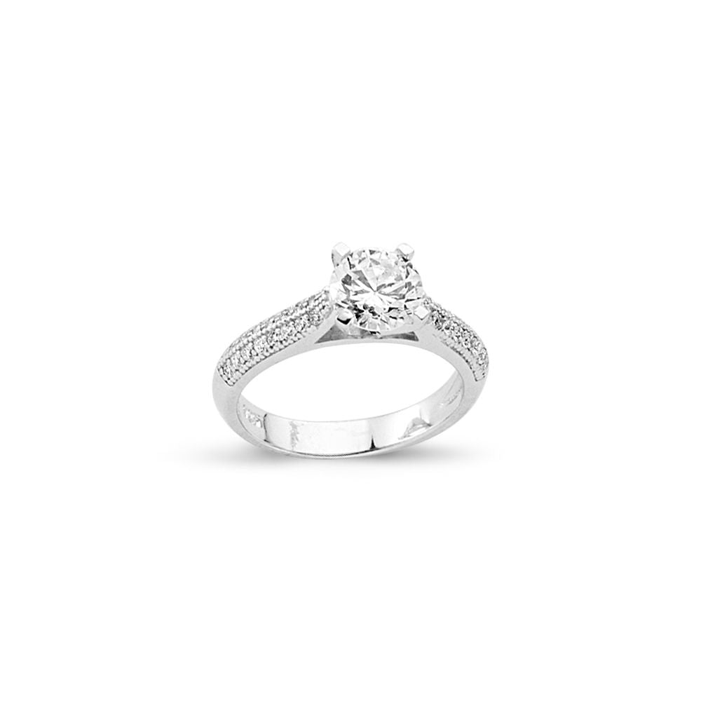925 Silver Cubic Zirconia RBC Ring