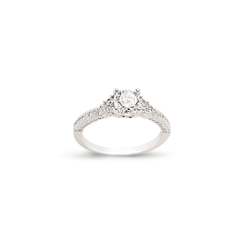 925 Silver Cubic Zirconia RBC Ring