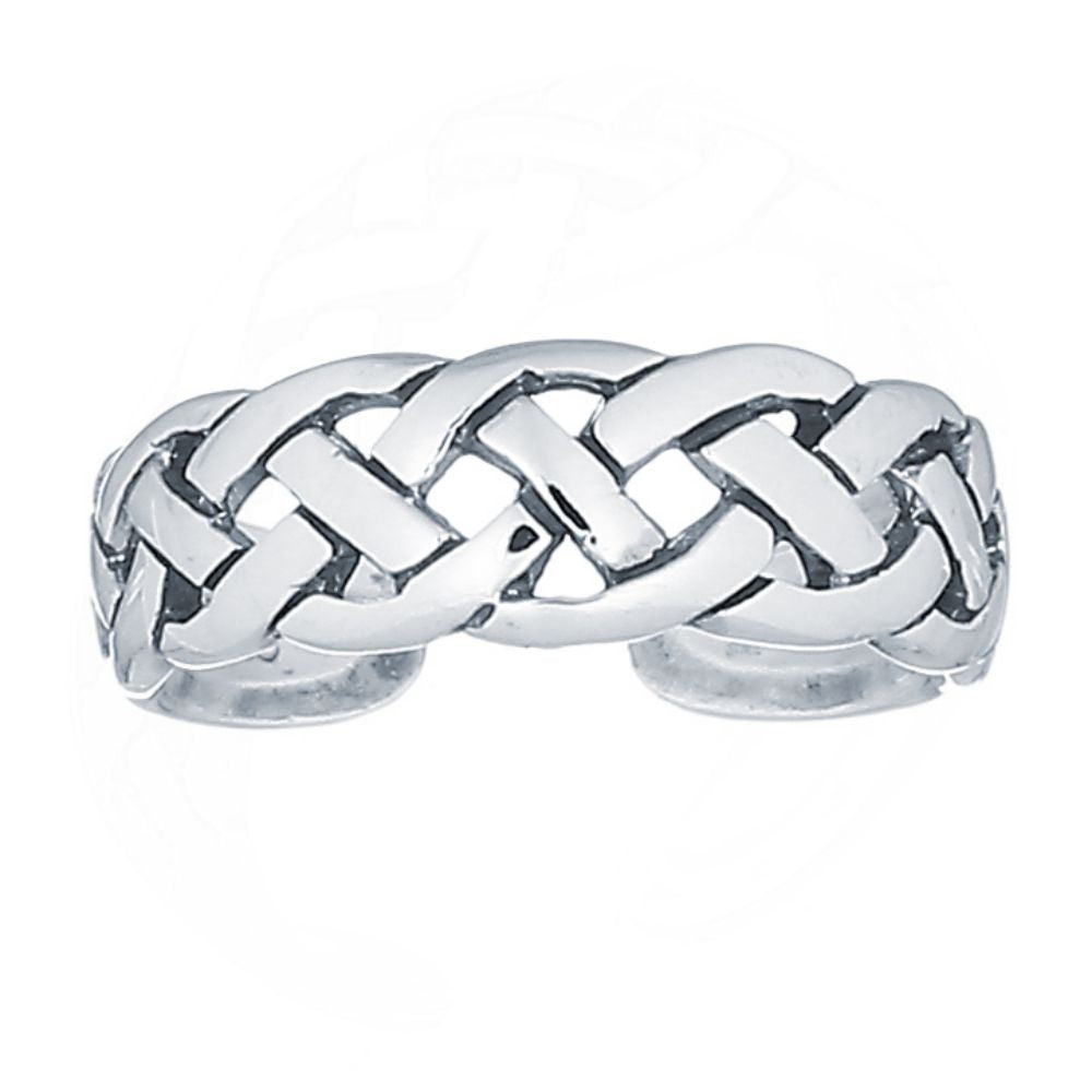 925 Silver Weave Toe Ring