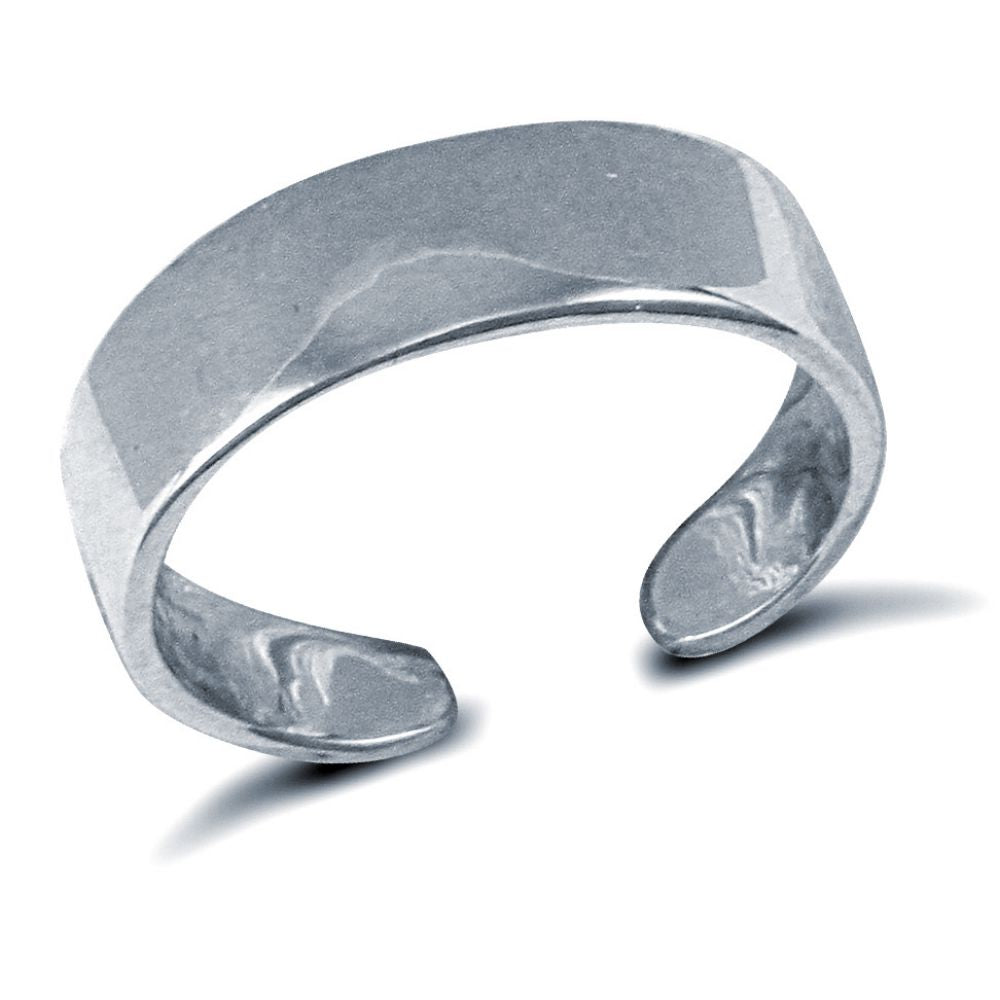 925 Silver Flat Toe Ring