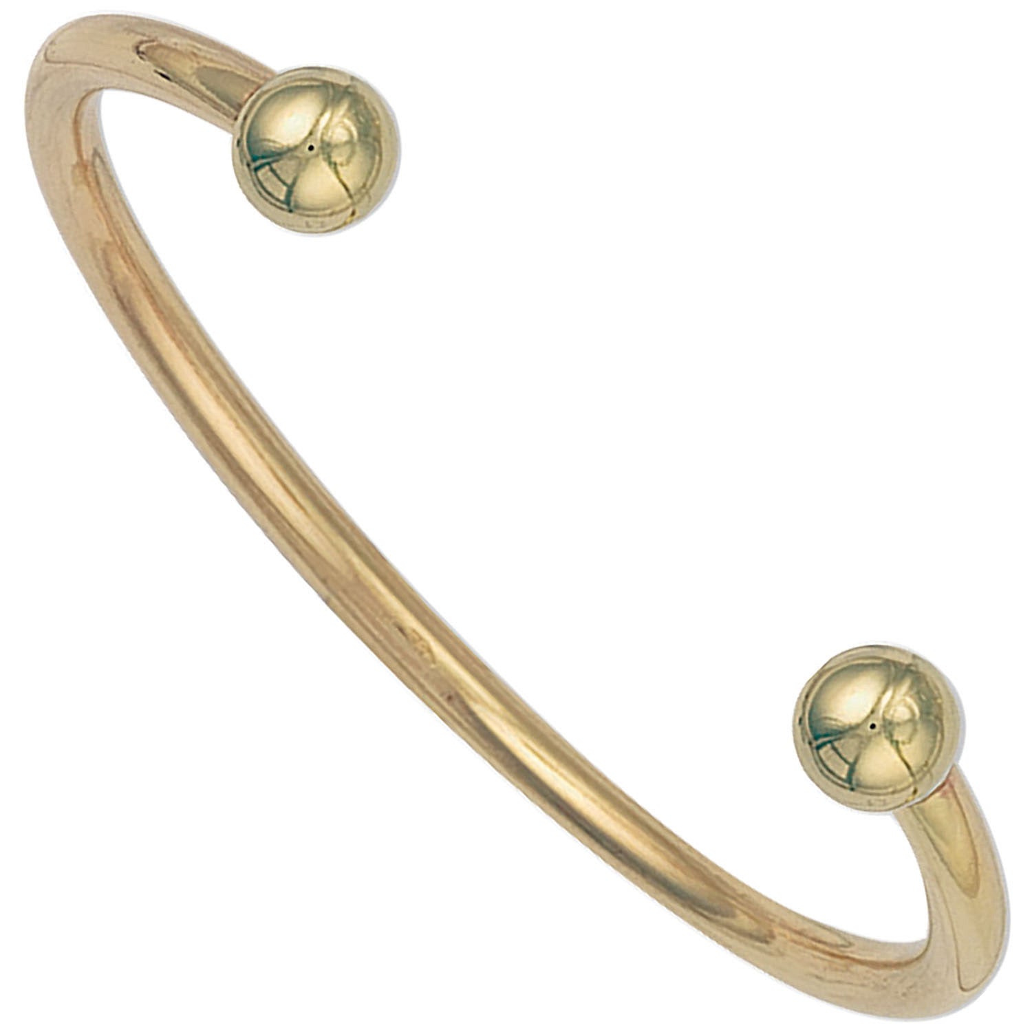 Yellow Gold Ladies / Gents 4mm Solid Torque Bangle - 9ct Gold