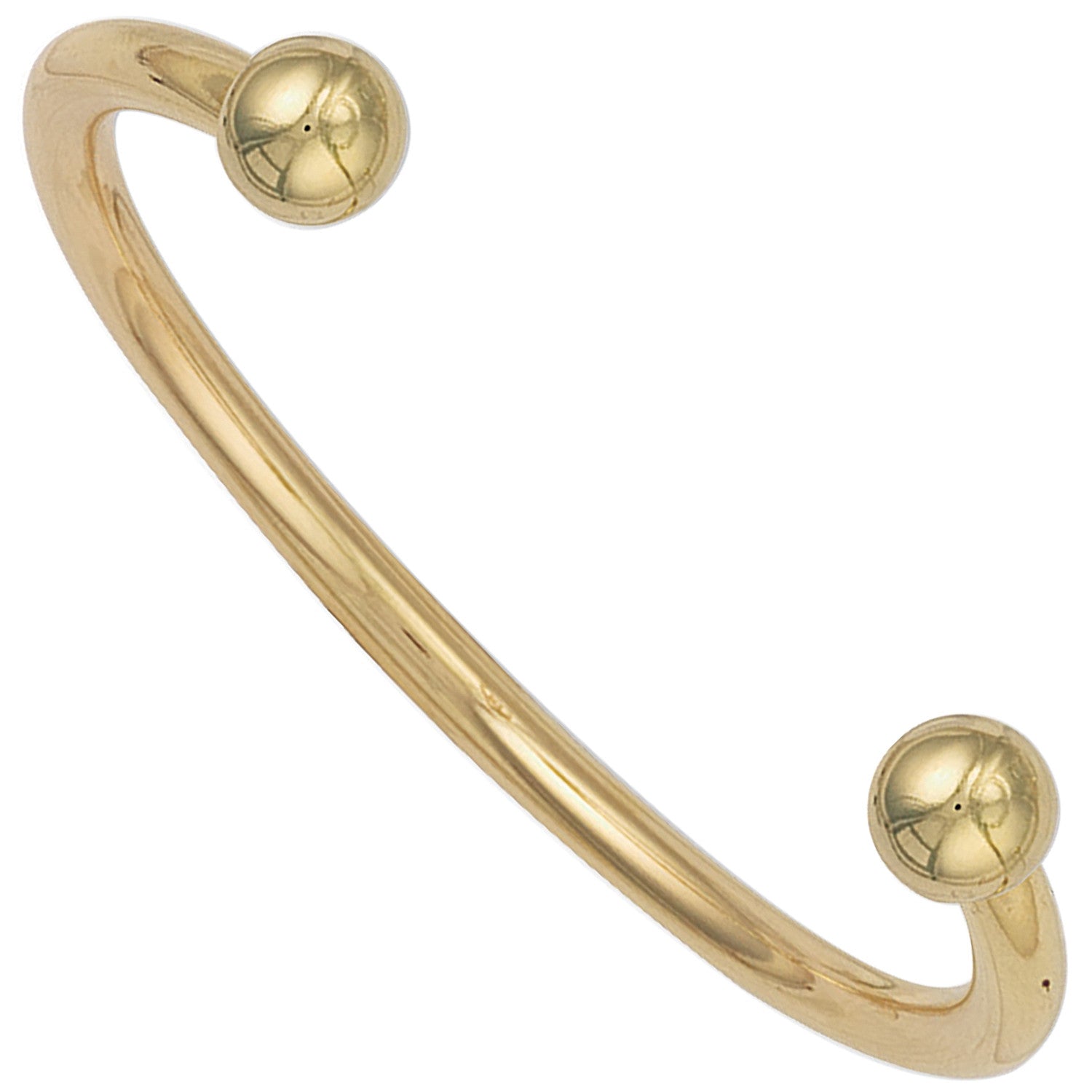 Yellow Gold Ladies / Gents 5mm Solid Torque Bangle - 9ct Gold