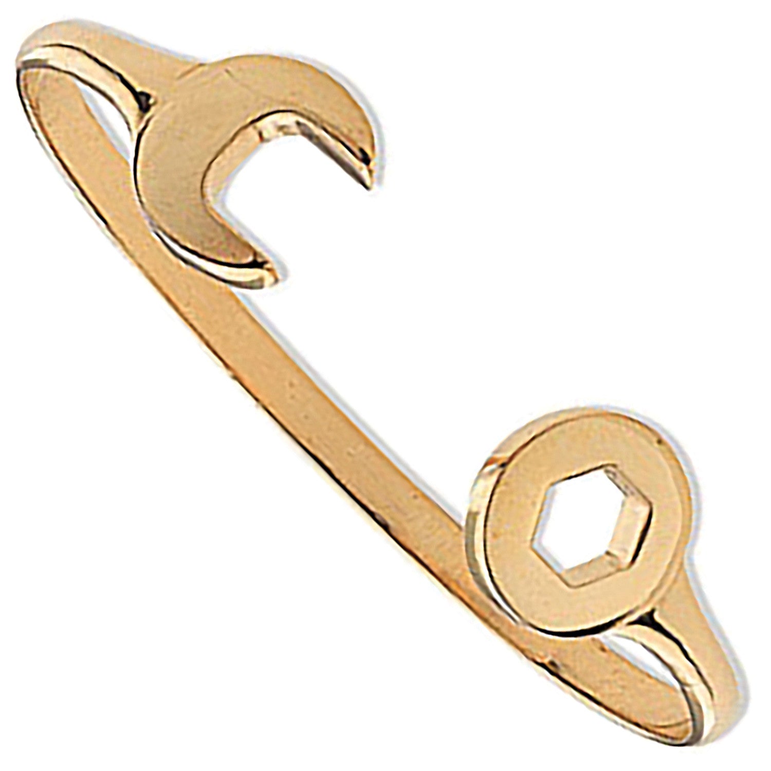 Yellow Gold Baby Spanner Bangle - 9ct Gold