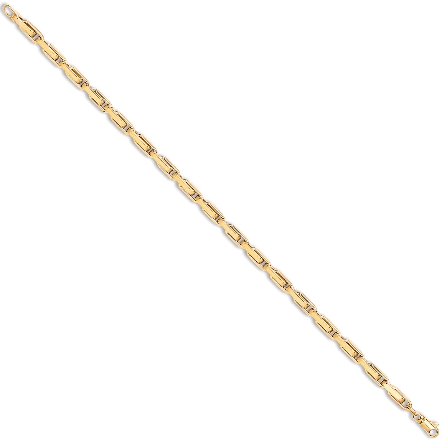 Yellow Gold Belcher Box Ladies Bracelet - 9ct Gold