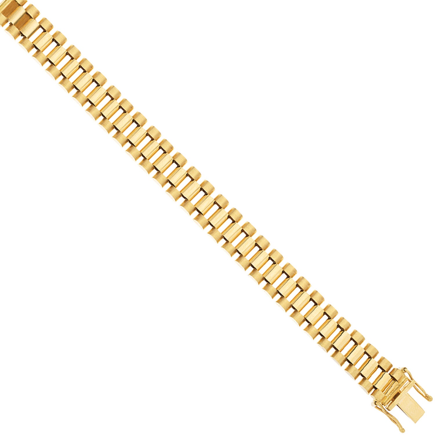 Yellow Gold 10mm Fancy Link Baby Bracelet - 9ct Gold