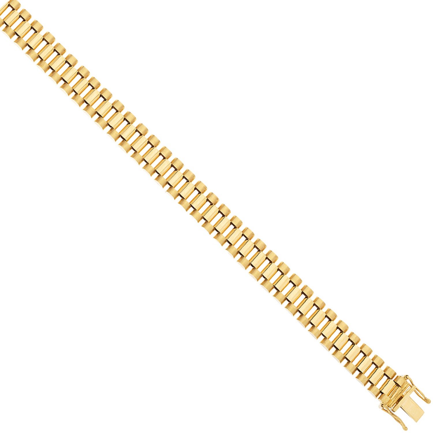 Yellow Gold 10mm Fancy Link Ladies/Gents Bracelet - 9ct Gold