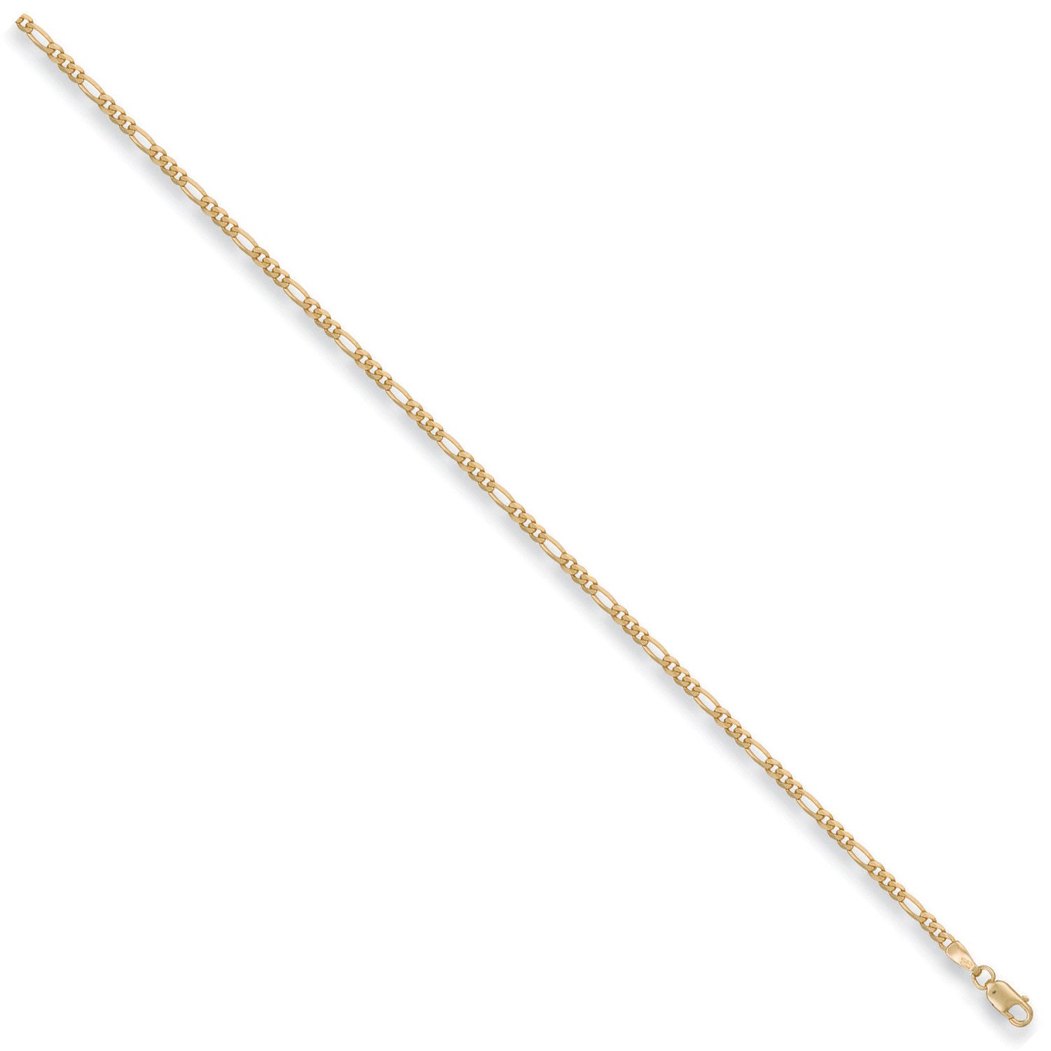 Yellow Gold 2.2mm Figaro Chain - 9ct Gold