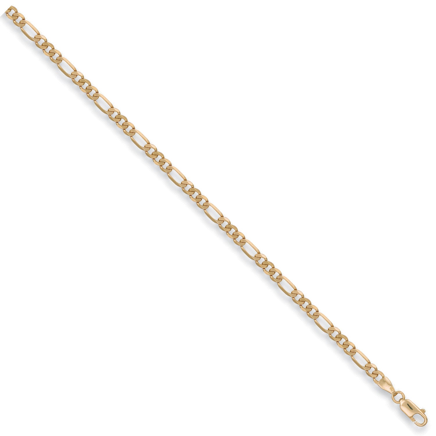 Yellow Gold 3.8mm Figaro Chain - 9ct Gold