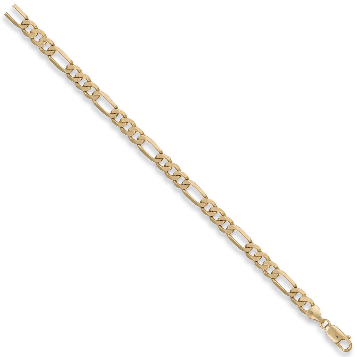 Yellow Gold 6.3mm Figaro Chain - 9ct Gold