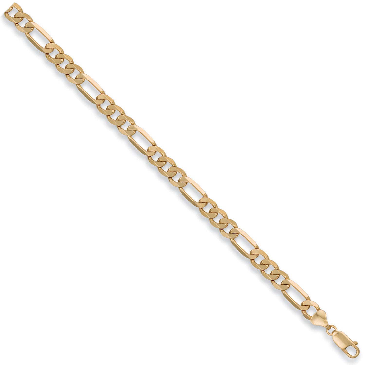 Yellow Gold 7mm Figaro Chain - 9ct Gold