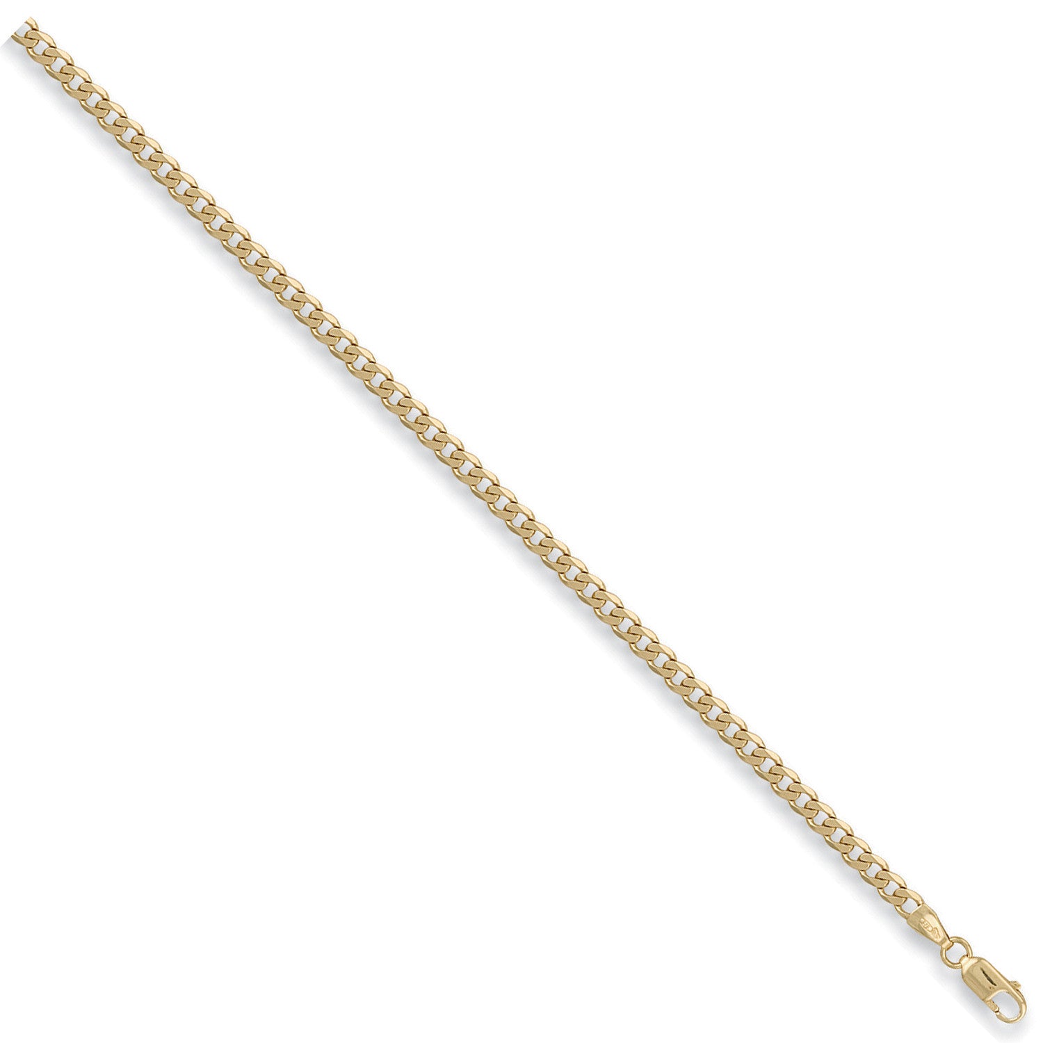 Yellow Gold 4mm Curb Chain - 9ct Gold