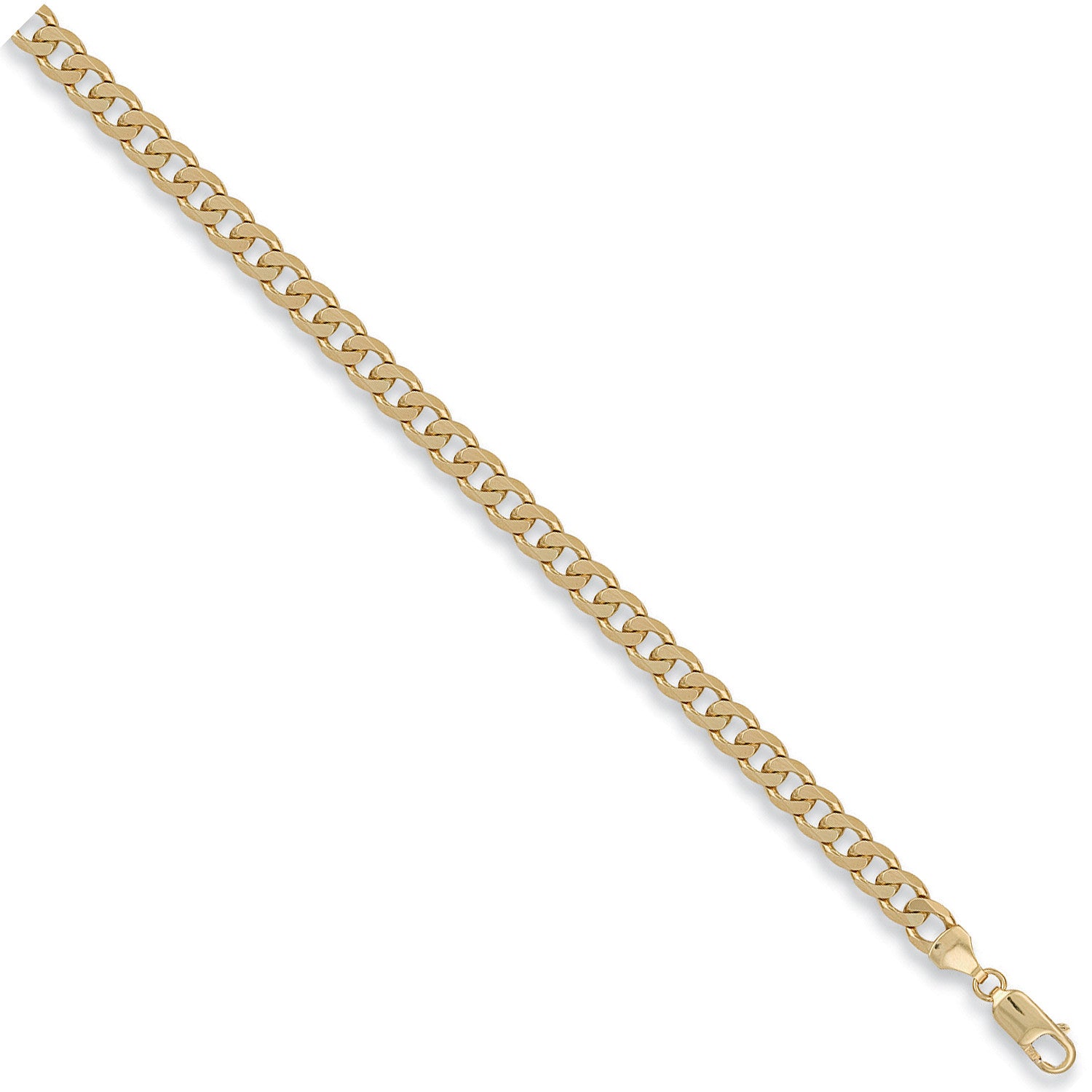 Yellow Gold 6.2mm Curb Chain - 9ct Gold
