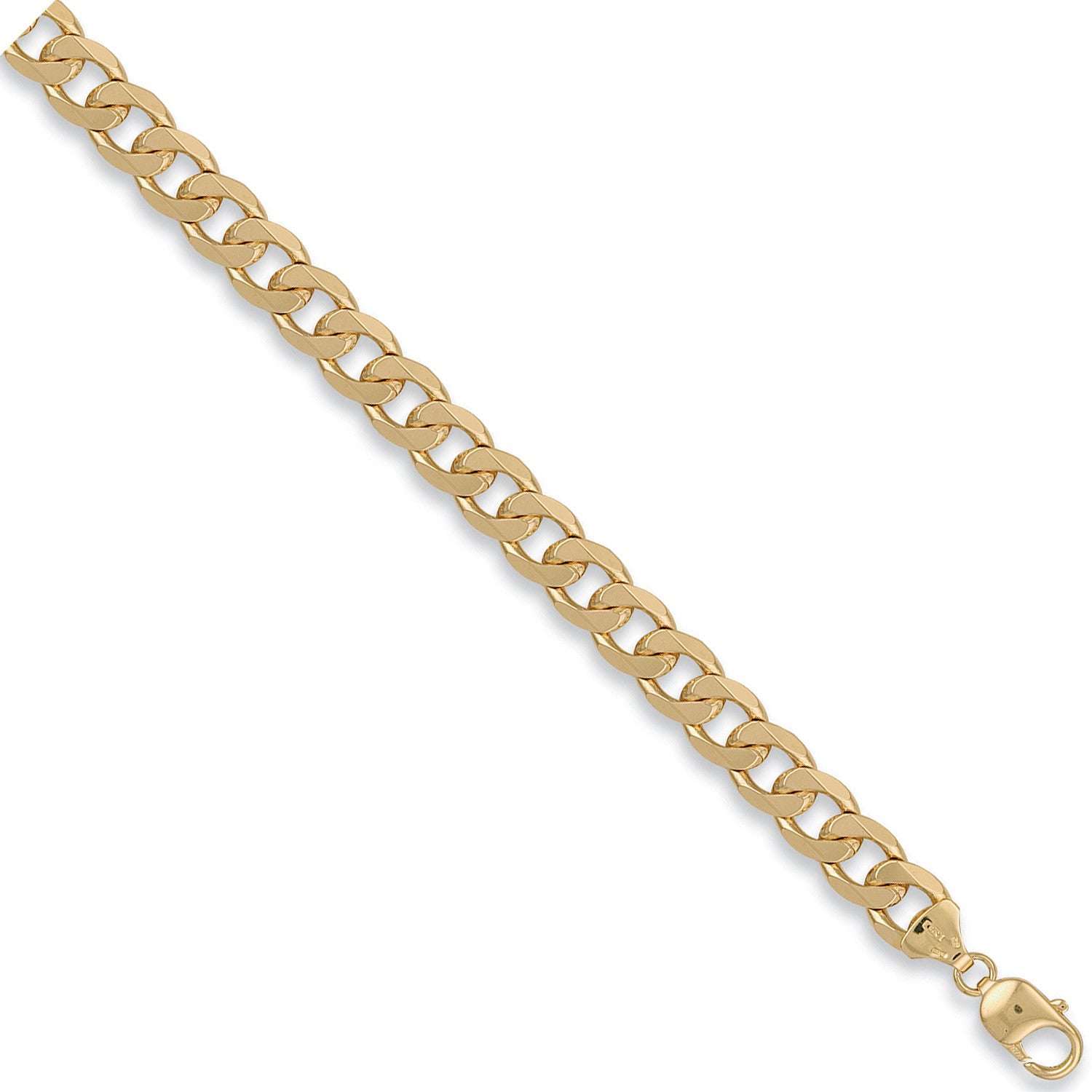 Yellow Gold 10mm Curb Chain - 9ct Gold