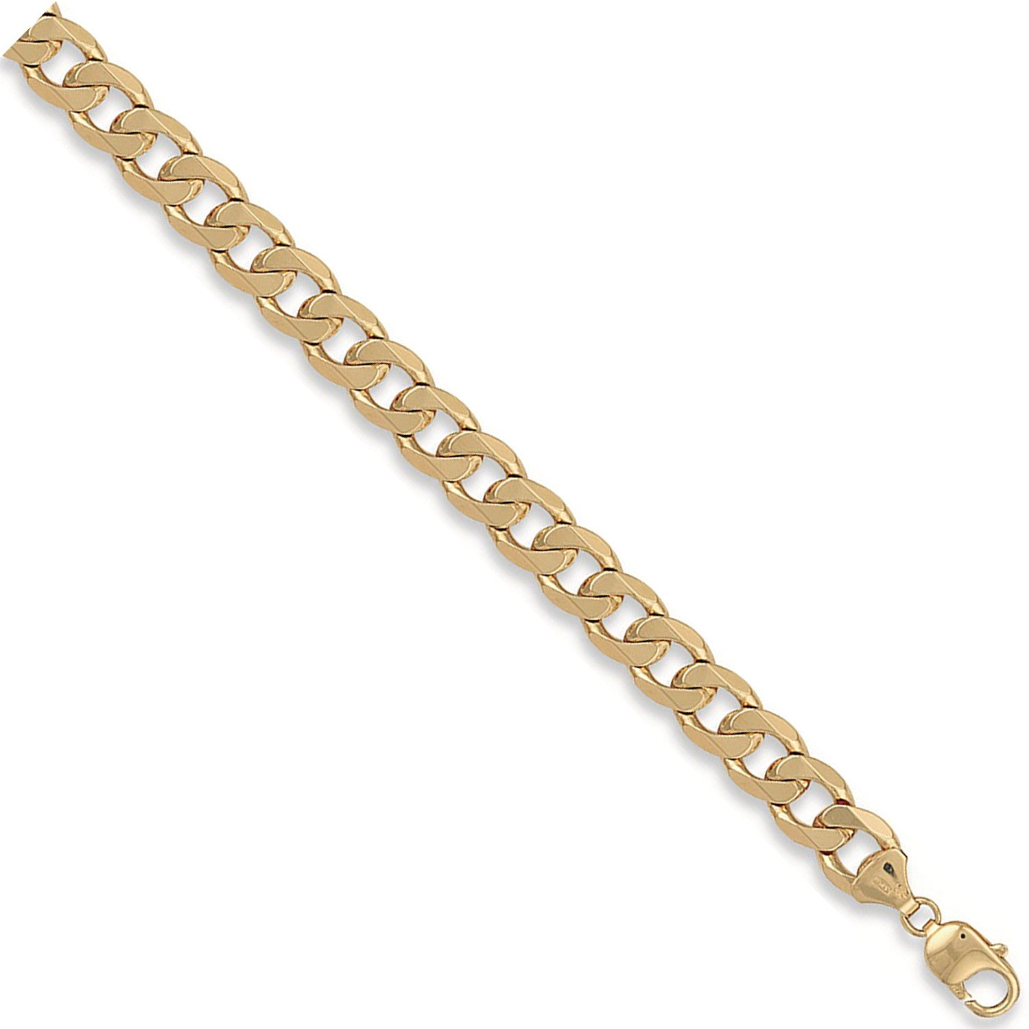 Yellow Gold 11mm Curb Chain - 9ct Gold