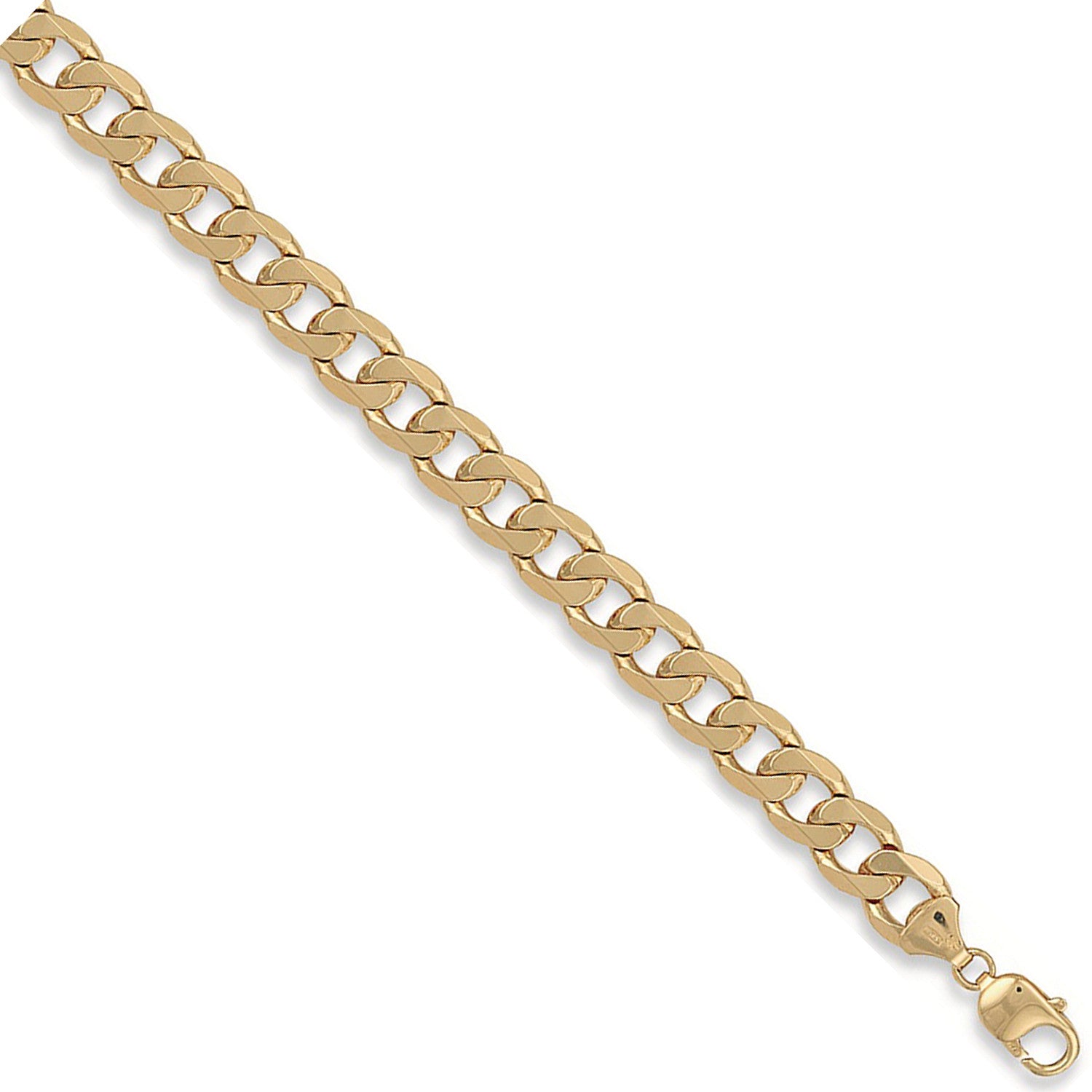 Yellow Gold 12mm Curb Chain - 9ct Gold