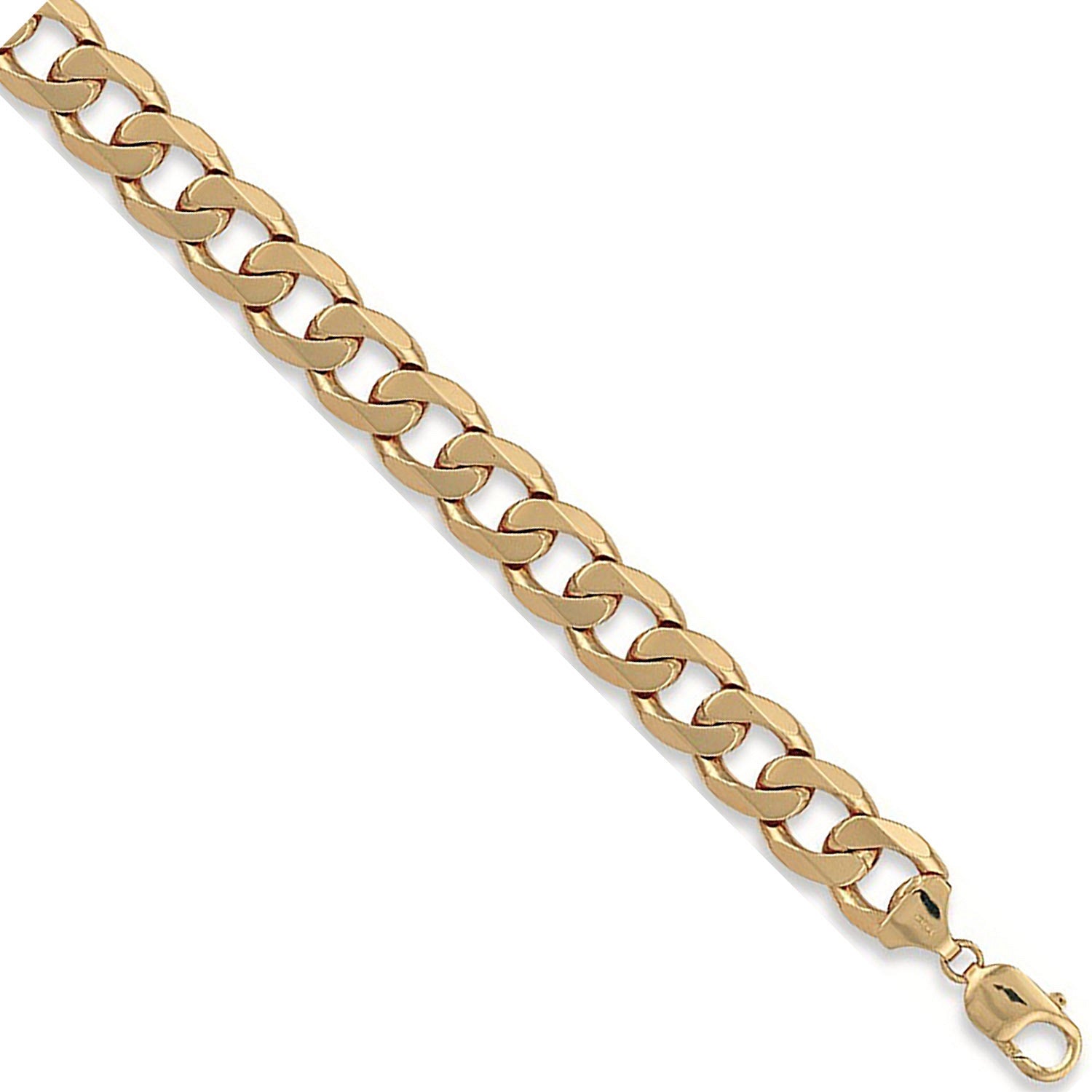 Yellow Gold 14mm Curb Chain - 9ct Gold