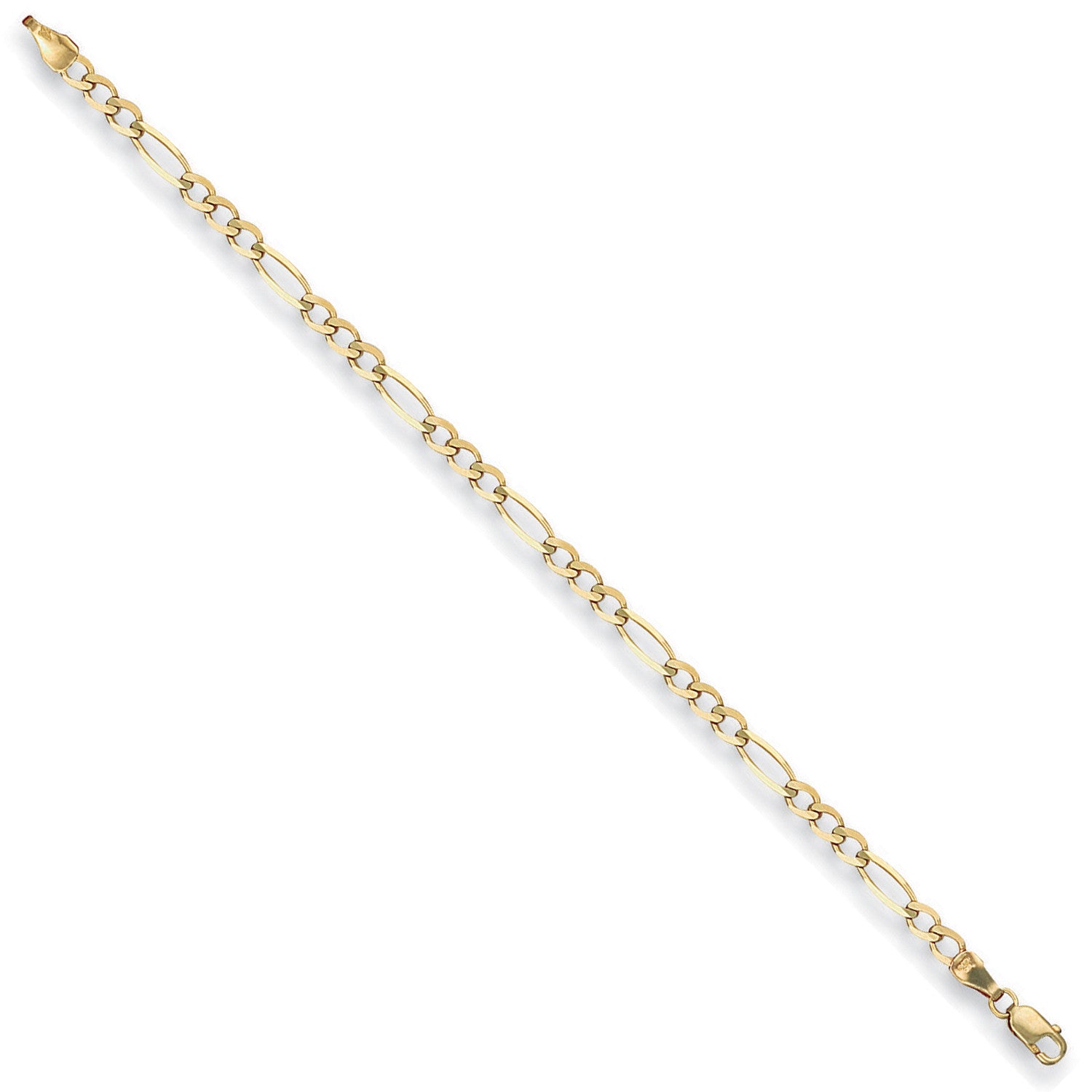 Yellow Gold 3.5mm Economy Figaro Chain - 9ct Gold