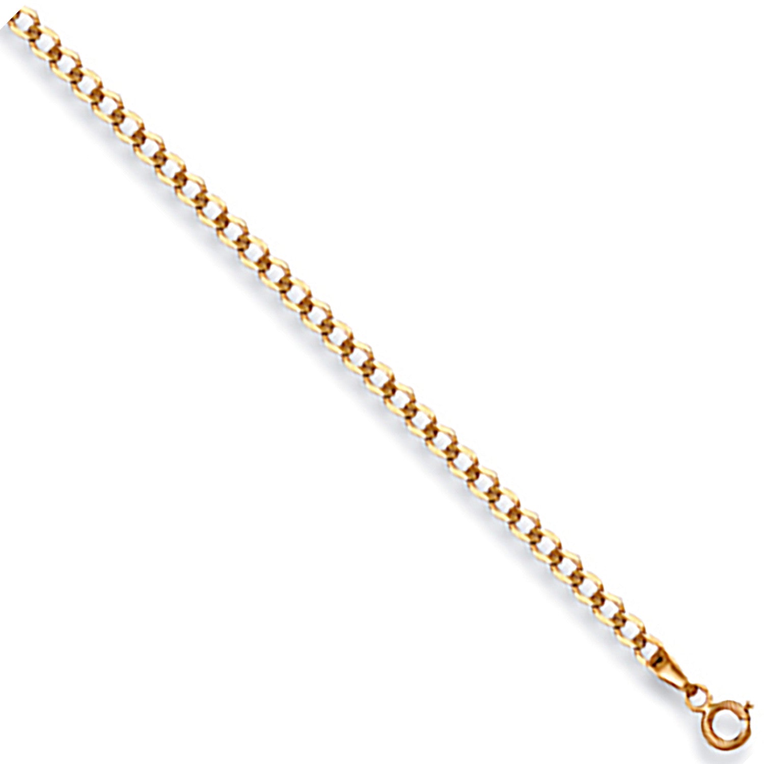 Yellow Gold 2.7mm Economy Curb Chain - 9ct Gold