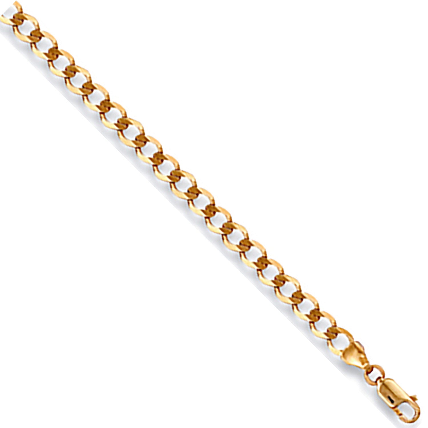 Yellow Gold 3.5mm Economy Curb Chain - 9ct Gold