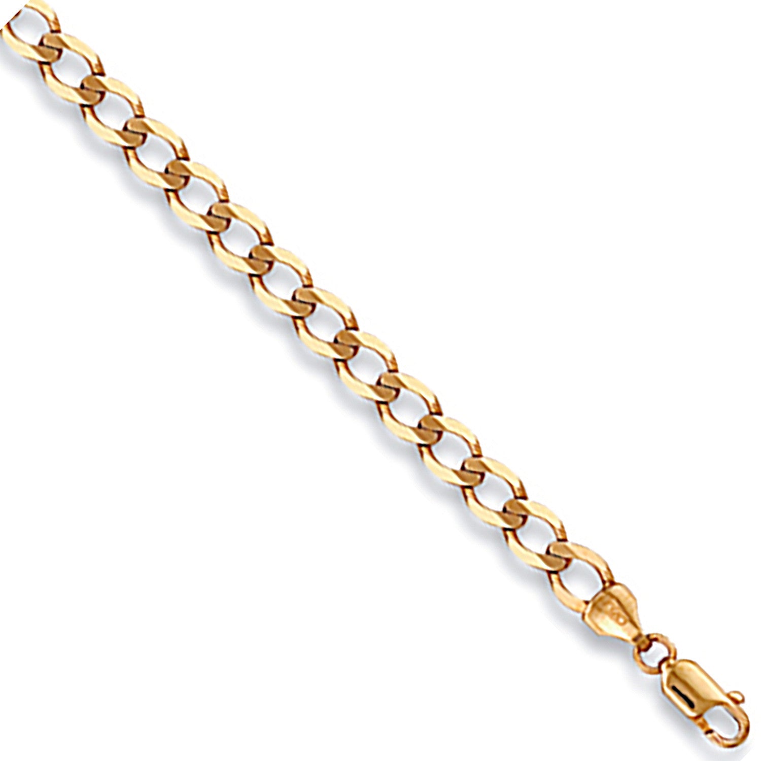 Yellow Gold 5mm Economy Curb Chain - 9ct Gold