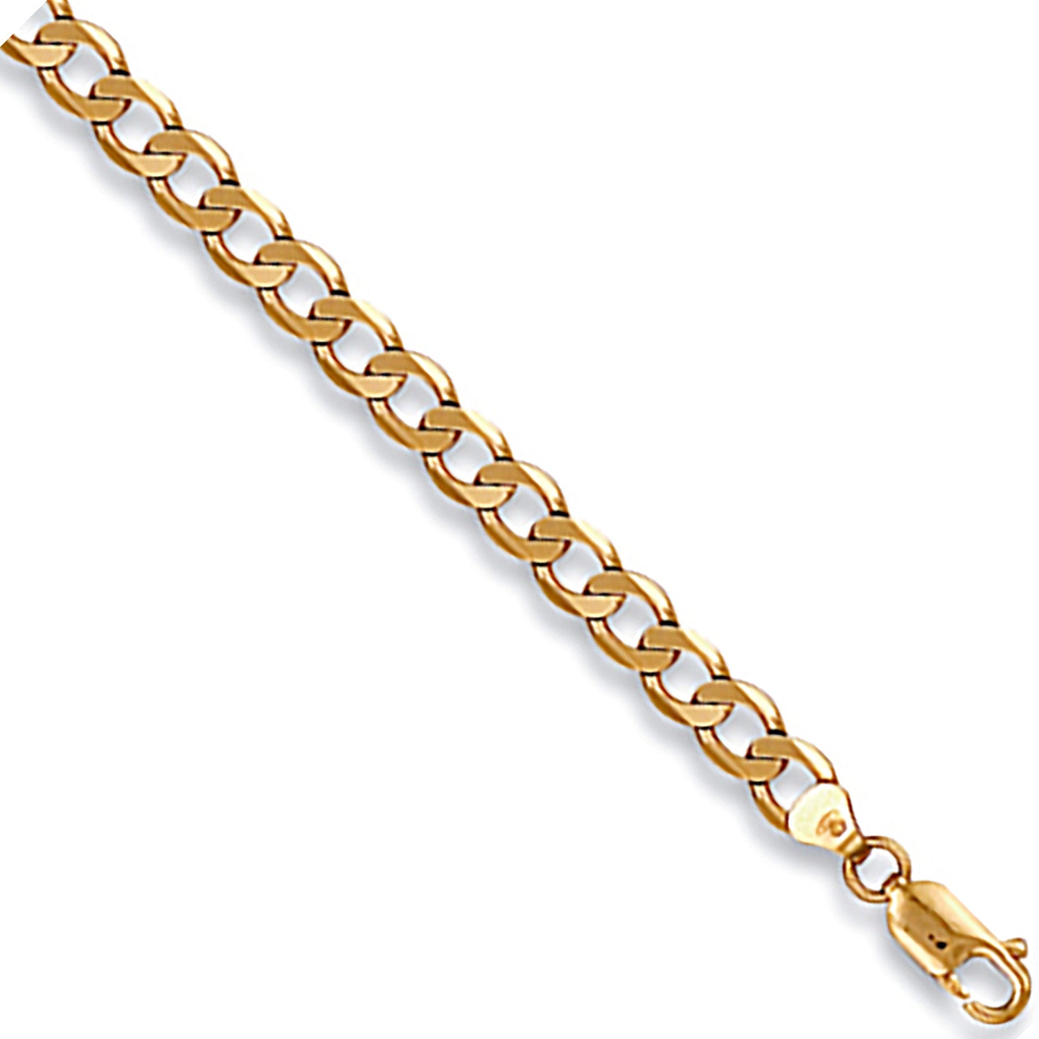 Yellow Gold 5.6mm Economy Curb Chain - 9ct Gold