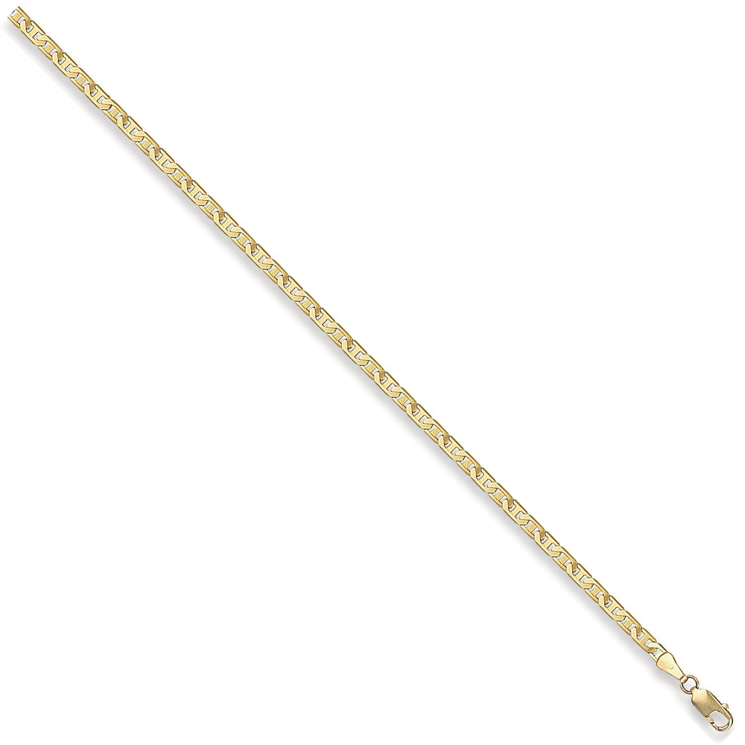 Yellow Gold 3.0mm Flat Anchor Chain - 9ct Gold
