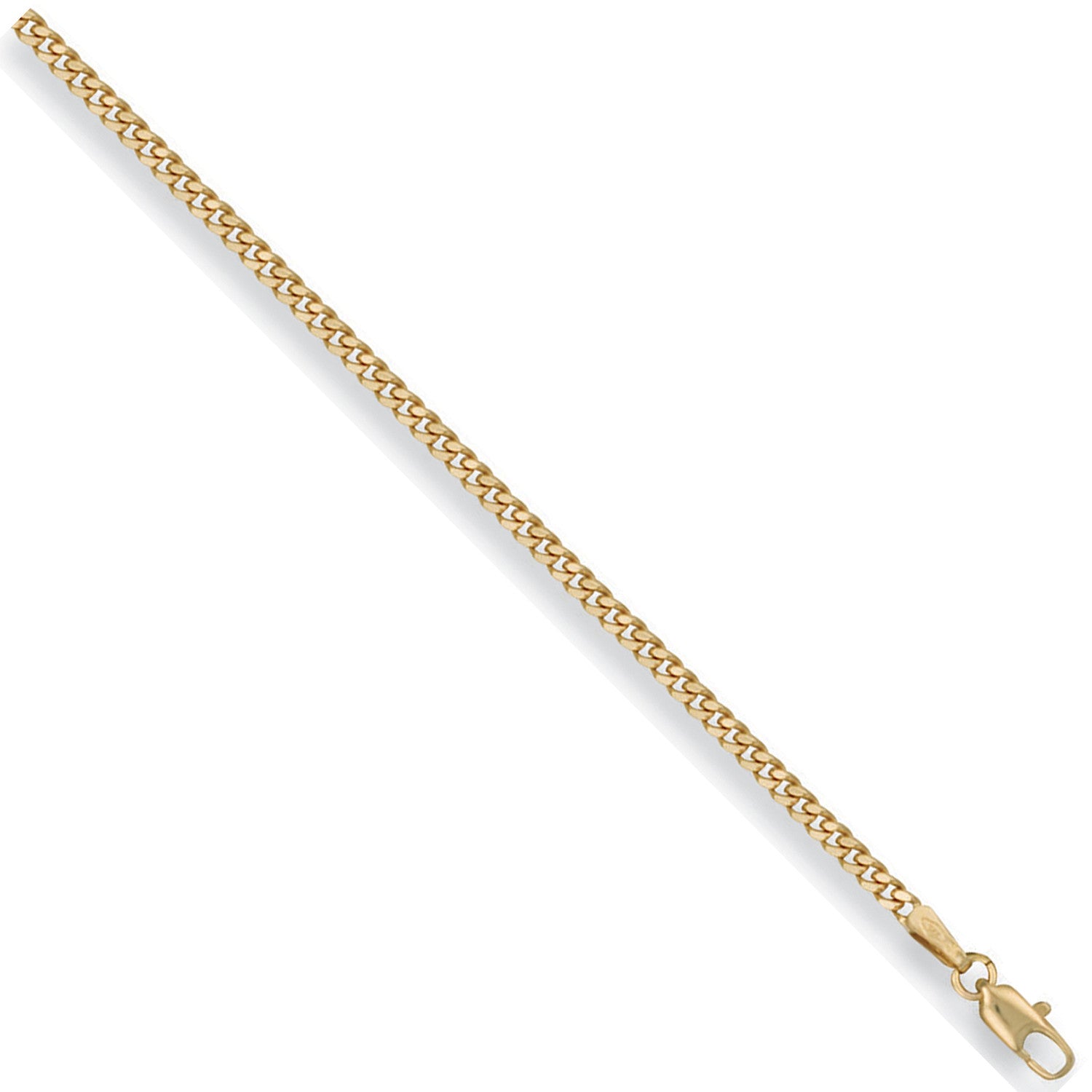 Yellow Gold 2.4mm Traditional Classic Curb Chain - 9ct Gold