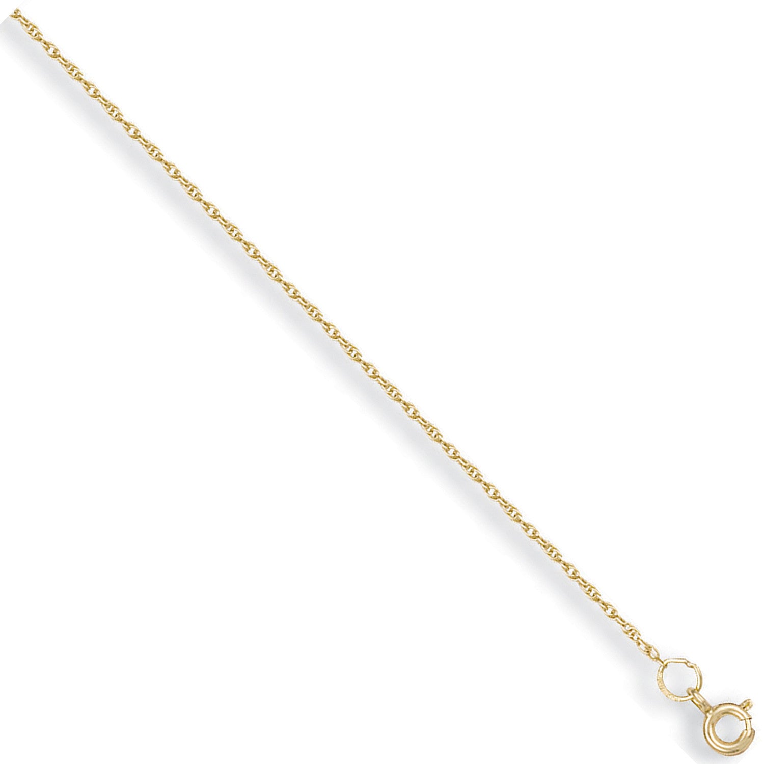 Yellow Gold 1.3mm Prince of Wales Chain - 9ct Gold