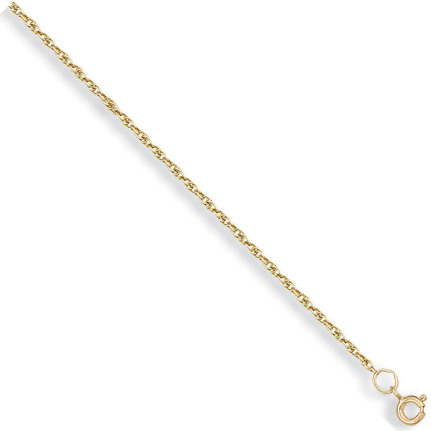 Yellow Gold 1.5mm Prince of Wales Chain - 9ct Gold