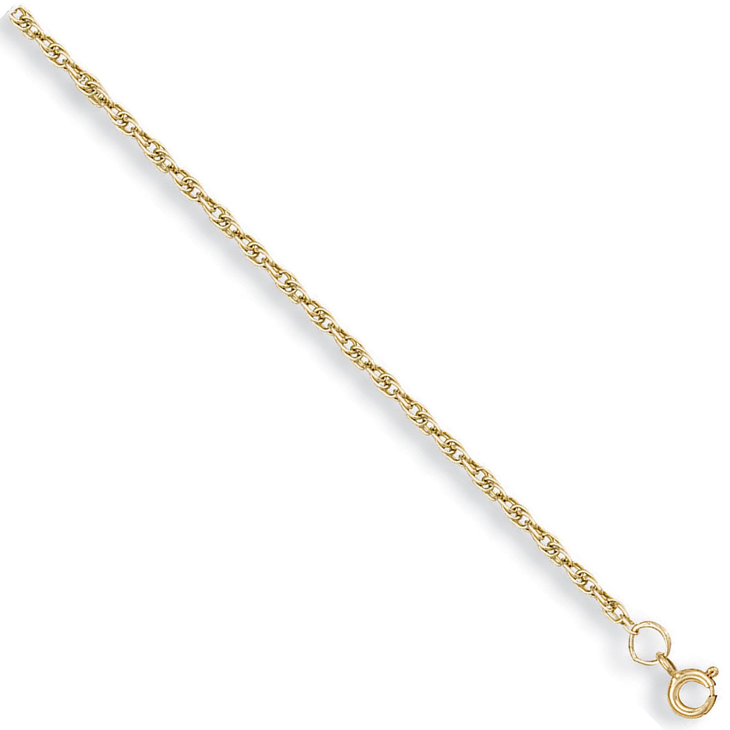 Yellow Gold 1.7mm Prince of Wales Chain - 9ct Gold
