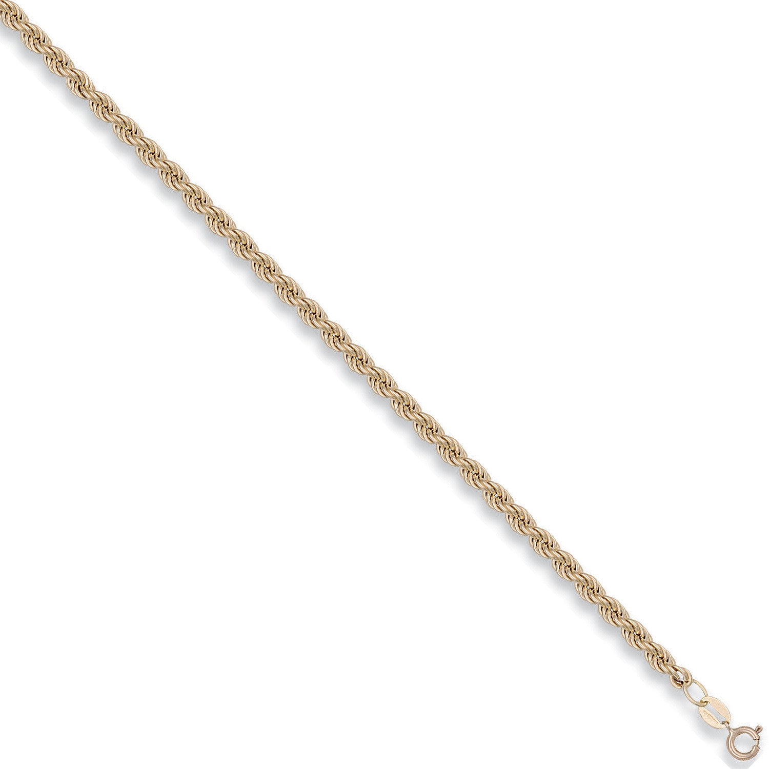 Yellow Gold 4.3mm Hollow Rope Chain - 9ct Gold