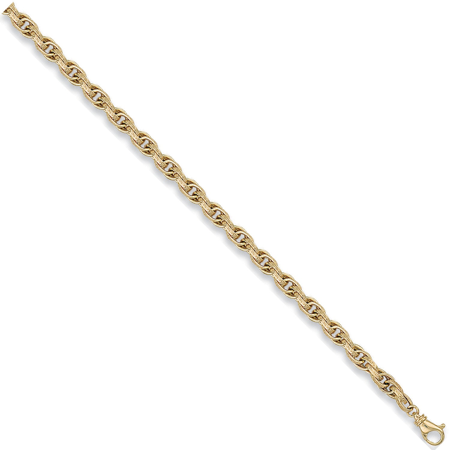 Yellow Gold 5.7mm Hollow Prince of Wales Chain - 9ct Gold