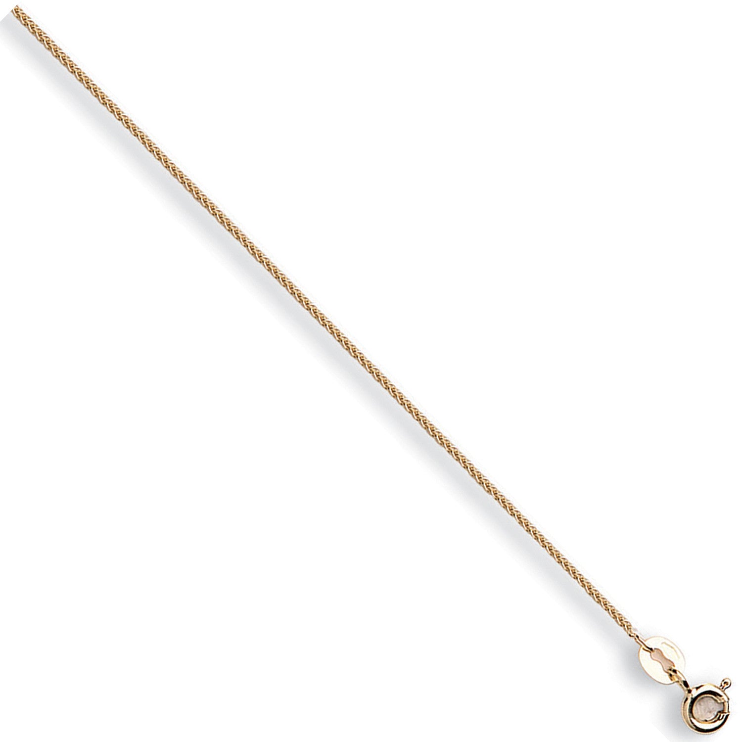 Yellow Gold 1.0mm Spiga Chain - 9ct Gold