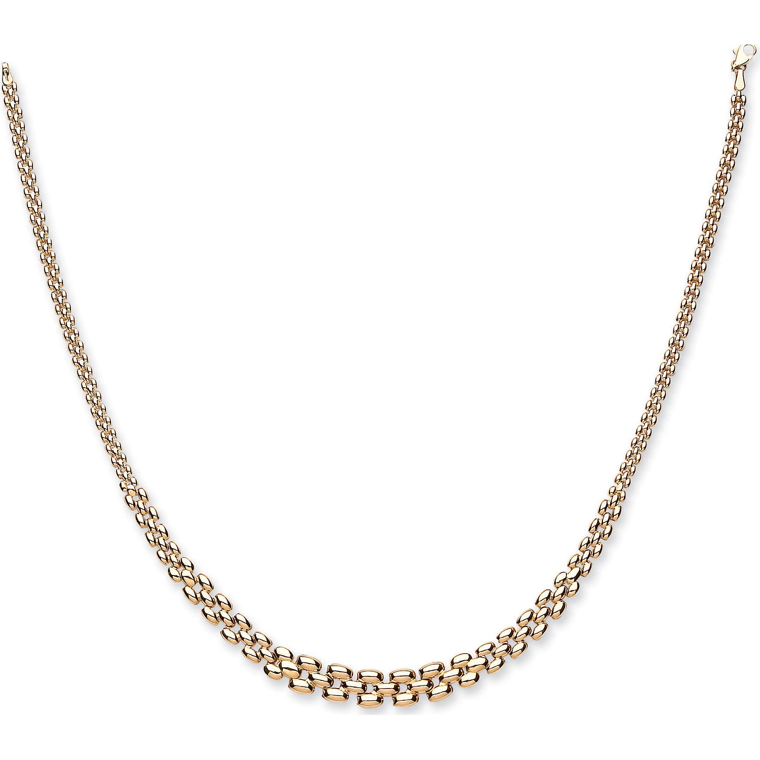 Yellow Gold Graduated Panther Collerette